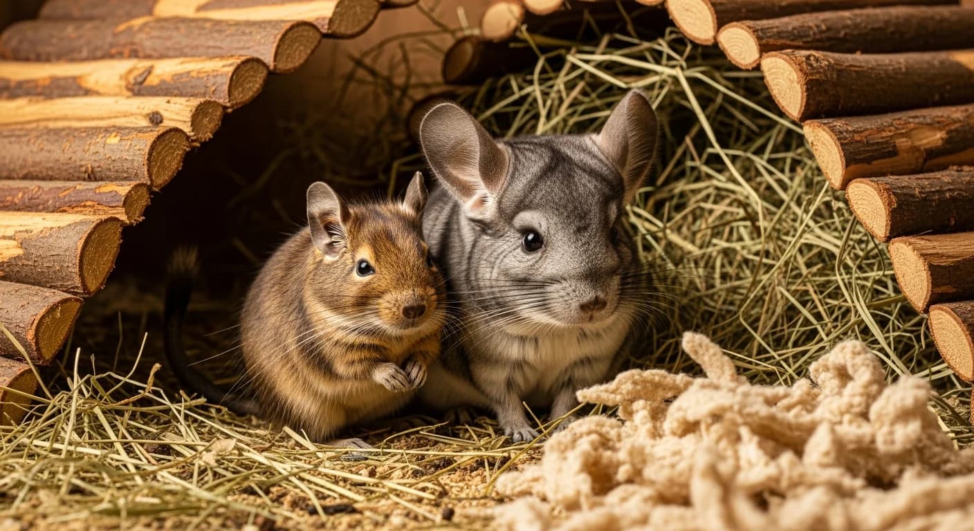 Degus und Chinchillas als Haustiere: Haltung, Pflege und artgerechtes Gehege