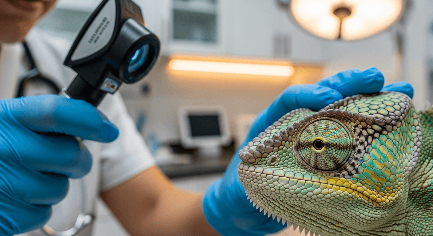 Reptilien-Krankheit: Augenerkrankung