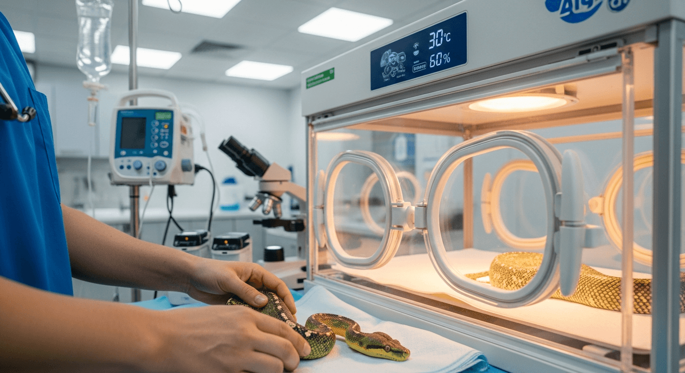 Reptilien-Krankheit: Erfrierung