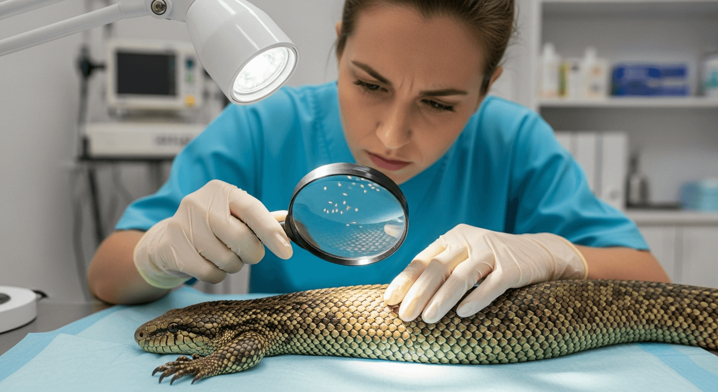 Reptilien-Krankheit: Hautparasiten