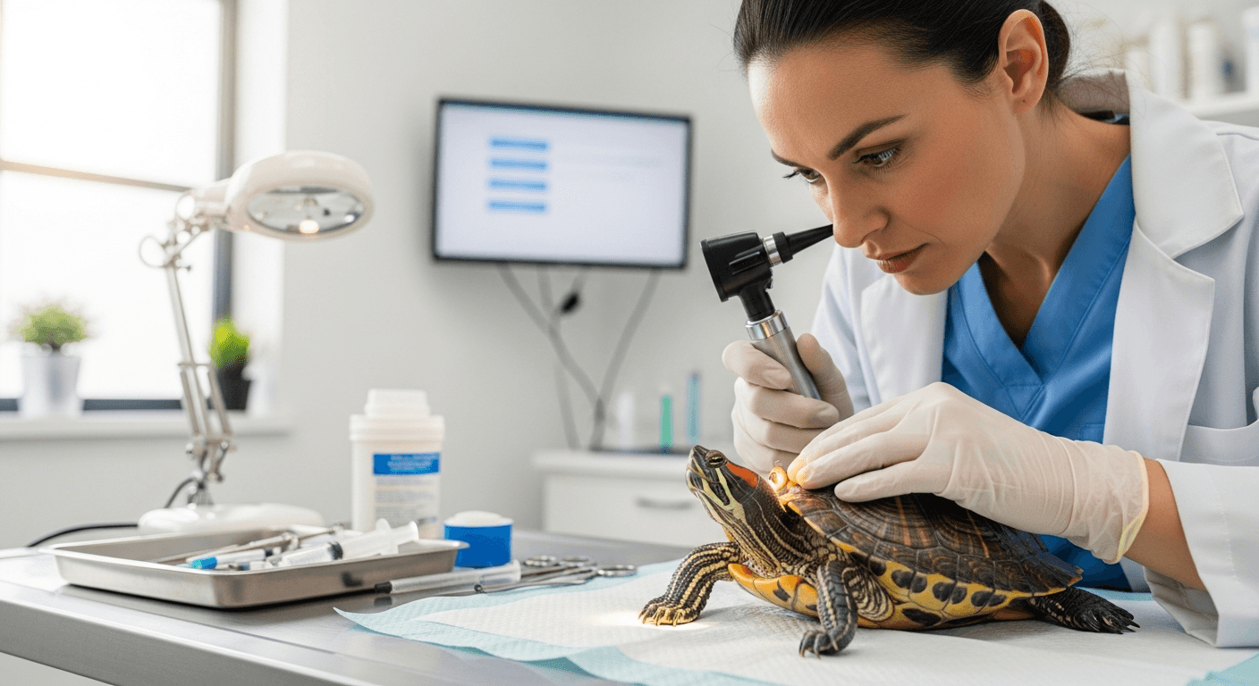 Reptilien-Krankheit: Ohrabszess