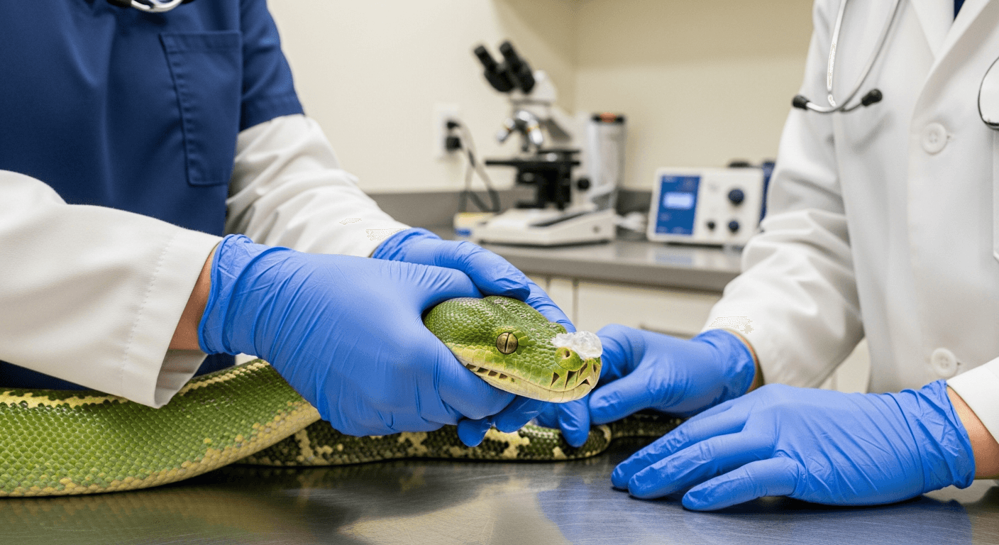 Reptilien-Krankheit: Schnupfen