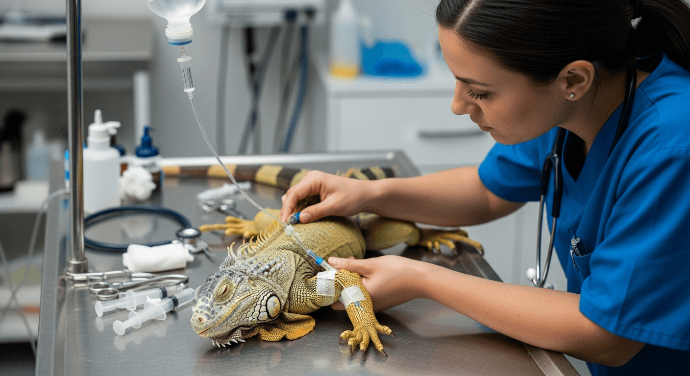 Reptilien-Krankheit: Schock