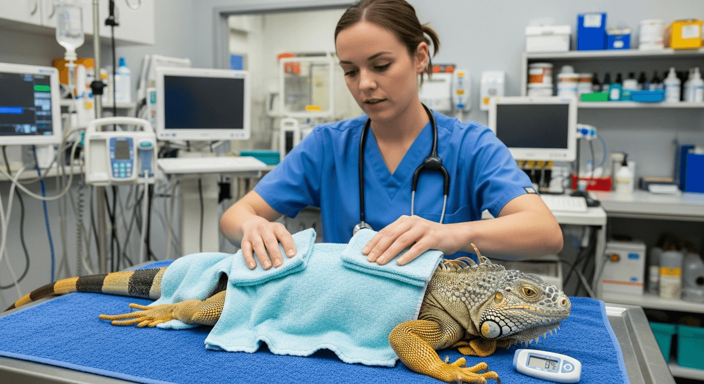 Reptilien-Notfall: Überhitzung