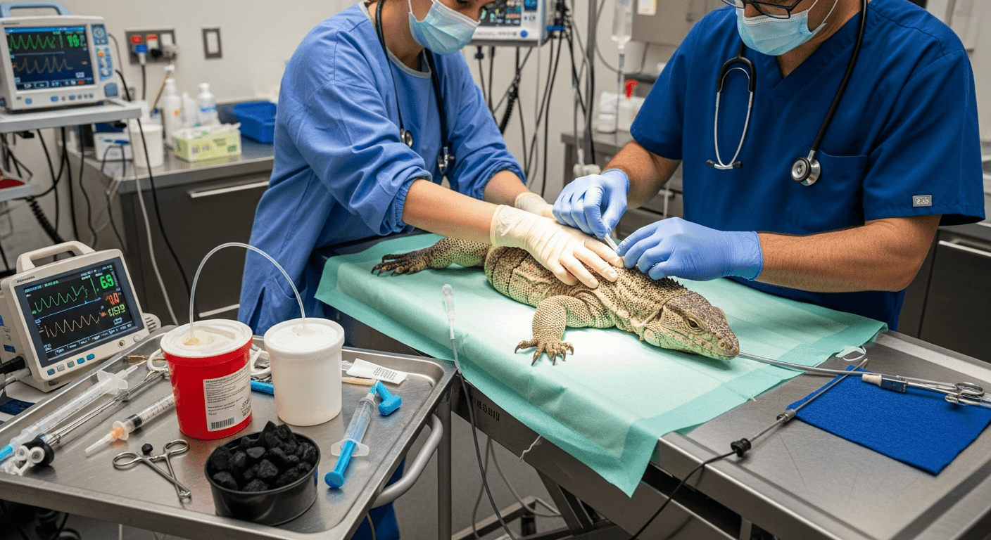 Reptilien-Krankheit: Vergiftung