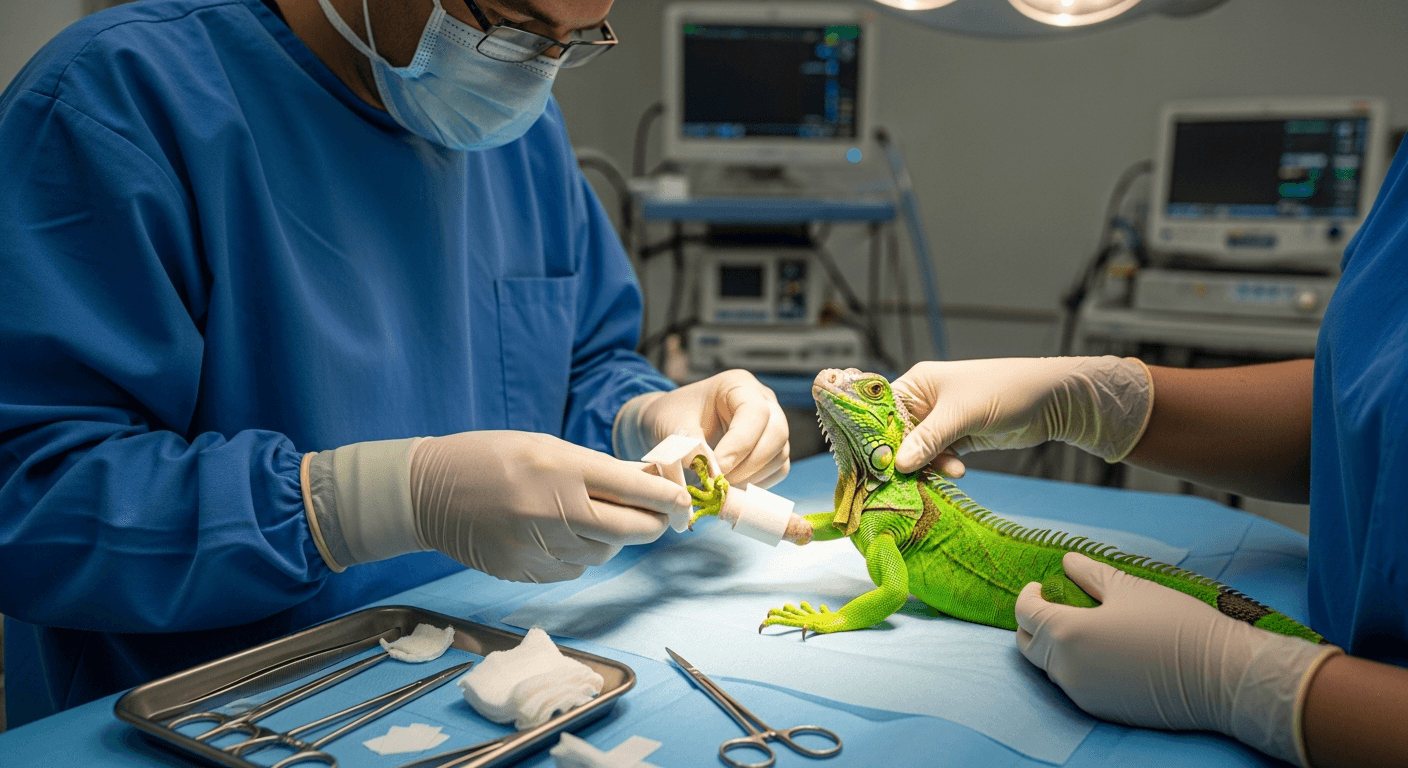 Reptilien-Krankheit: Verletzung des Bewegungsapparates