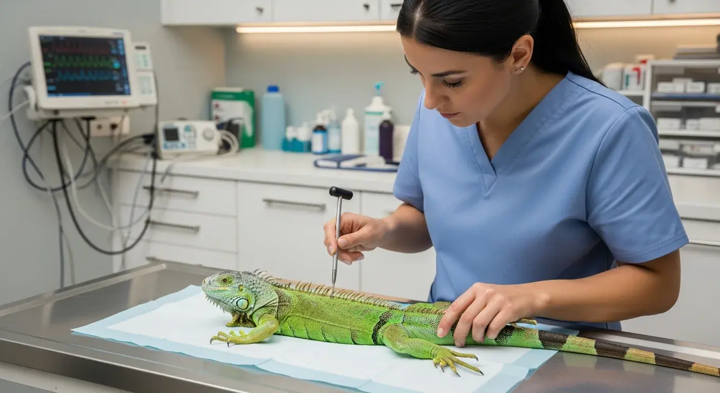 Reptilien-Krankheit: Verletzung der Nerven